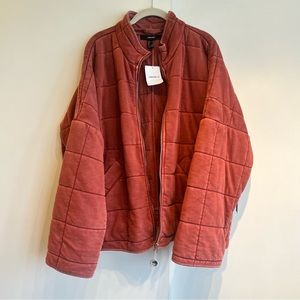 New! [F21] Quilted Zip-Up Jacket
